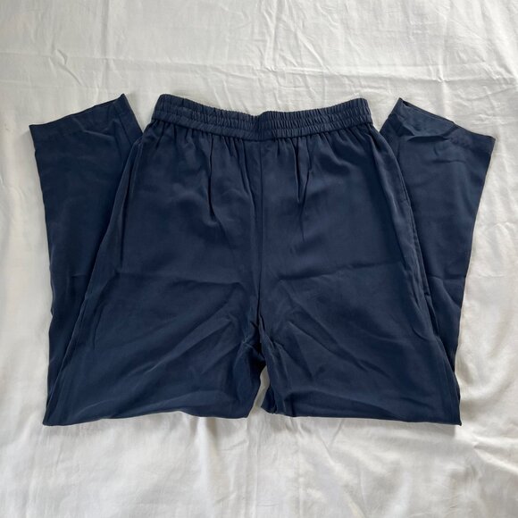 Pure J. Jill Sand-Washed Navy Blue Soft Wideleg Trouser (NWT) | Size S - Picture 6 of 7